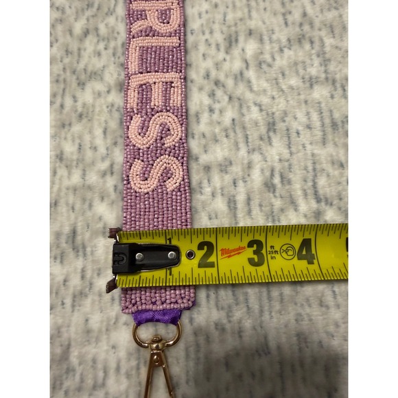 Taylor Swift Purple Beaded Purse Guitar Strap NWT Fearless 47 Inches - Picture 4 of 6